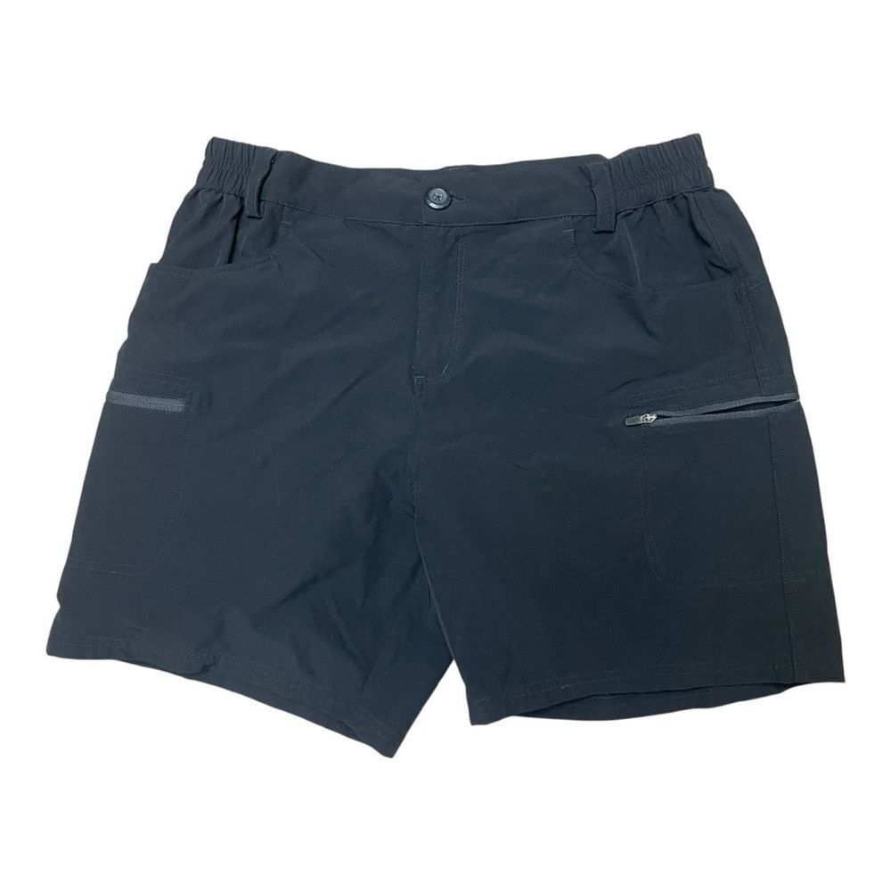 Willit Women’s Black Hiking Shorts Size M Zip Pockets Active Outdoor EUC